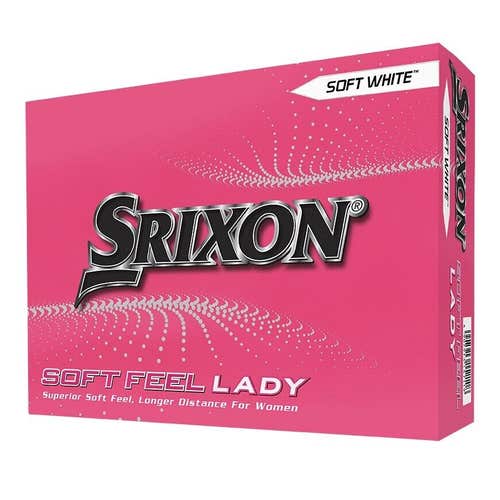 6 DOZEN - Srixon Soft Feel Lady 8 White Golf Balls