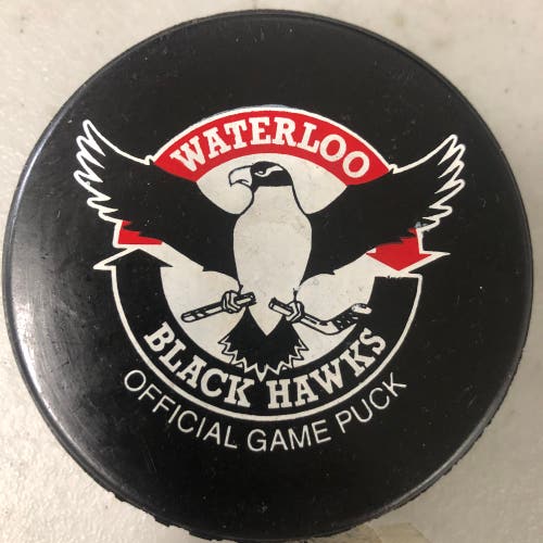 Waterloo Black Hawks puck (USHL)