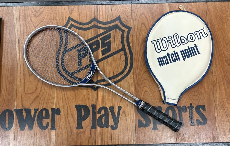Vintage Wilson Match Point Tennis Racquet w/case
