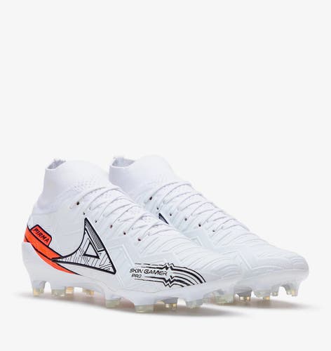 Pirma Mens Skin Gamer Pro Soccer Shoe, Adult - White/Red, 9.5