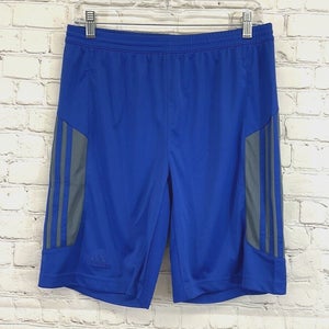 Adidas Youth Unisex F89017 Size XLarge Royal Blue Gray Soccer Shorts NWT