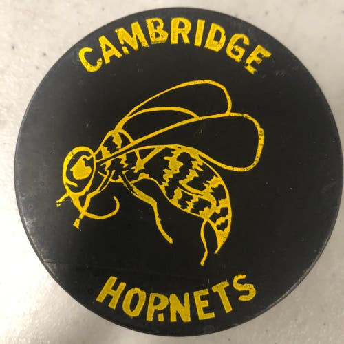 Cambridge Hornets puck (OHA)