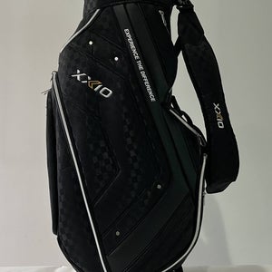 XXIO Lightweight Cart Bag Black 4-Way Divide Single Strap Golf Bag