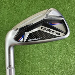 Cobra Aerojet 7 Iron KBS Tour $-Taper 110 Regular Flex DEMO Left Handed LH 37