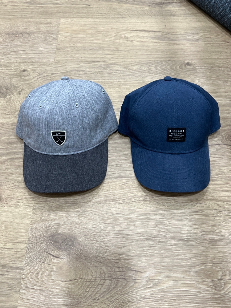 New Nike Golf Hats - Adjustable (2) Sample Hats