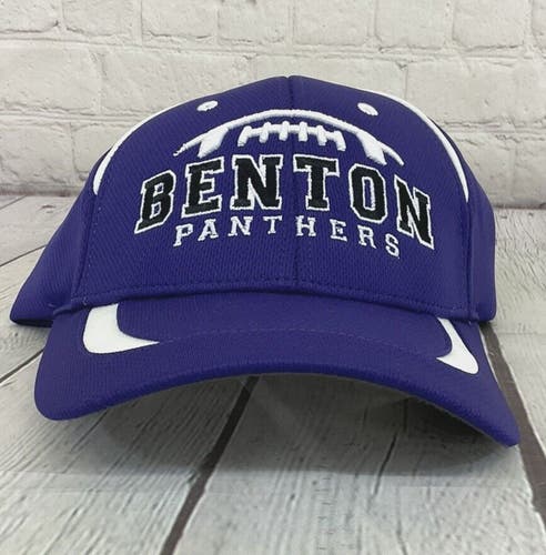 Richardson Adult RActive Benton Panthers OSFM Purple White Strapback Hat New