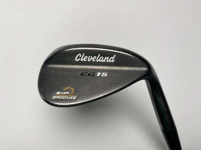 Cleveland CG15 Black Pearl 52* 10 Traction Wedge Steel Mens RH Midsize Grip