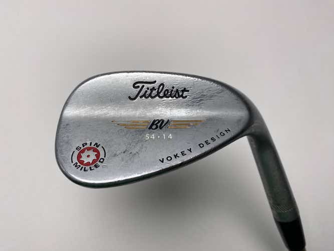 Titleist 2009 Vokey Spin Milled Chrome 54* 14 Bounce Wedge Steel Mens RH