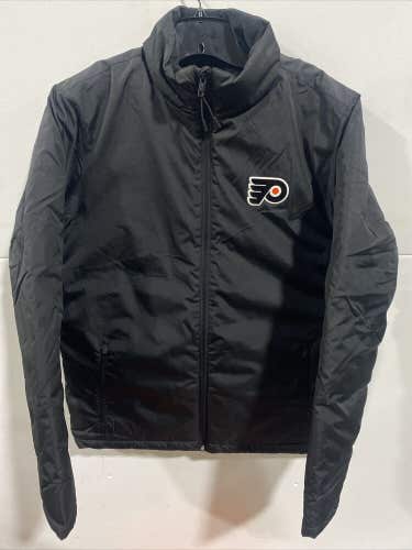 Level Wear Men's Black NHL Philadelphia Flyers Winter Down Jacket Size Small NEW