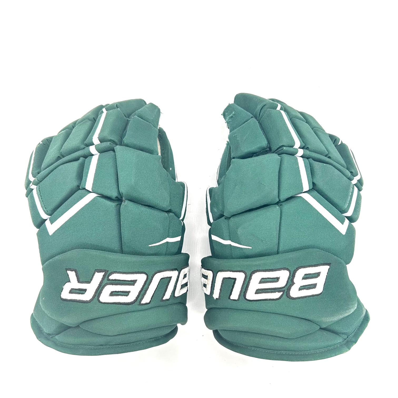 Bauer Supreme UltraSonic - Used NCAA Pro Stock Gloves (Green)