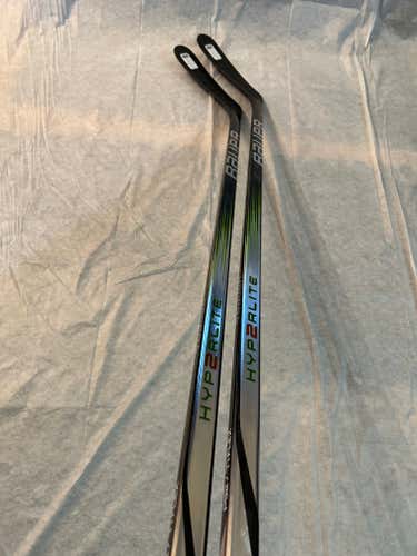 Bundle 2 X Bauer VAPOR HYPERLITE 2 Hockey Stick | 77 Flex P92 Curve | Senior Left Hand