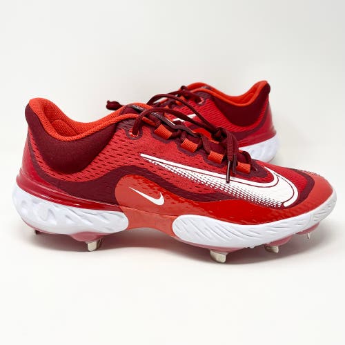 Nike Alpha Huarache Elite 4 Low Red Baseball Cleats Men’s Size 10.5 (DJ6521-616)