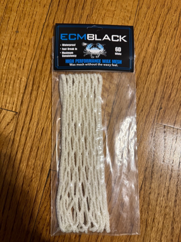 ECM Black 6 Diamond Lacrosse mesh