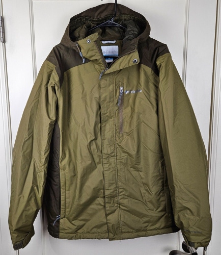 Columbia Tipton Peak Men's Size: L Insulated Omni-Tech Omni-Heat Winter Jacket