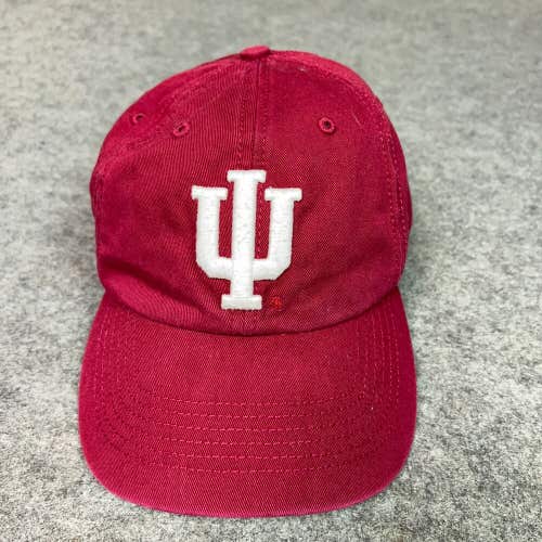 Indiana Hoosiers Mens Hat Small Cap Red White 47 Brand Logo Sports University IU