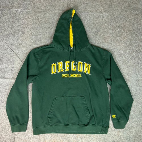 Oregon Ducks Mens Hoodie 2XL XXL Green Gold Sweatshirt Sweater Football NCAA