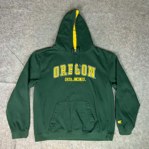 Oregon Ducks Mens Hoodie 2XL XXL Green Gold Sweatshirt Sweater Football NCAA