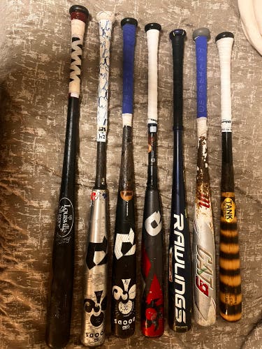 Lot of Used Bats