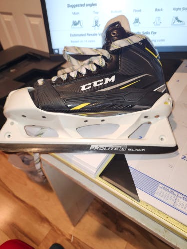 Used CCM Tacks 9080 Hockey Goalie Skates Size 9