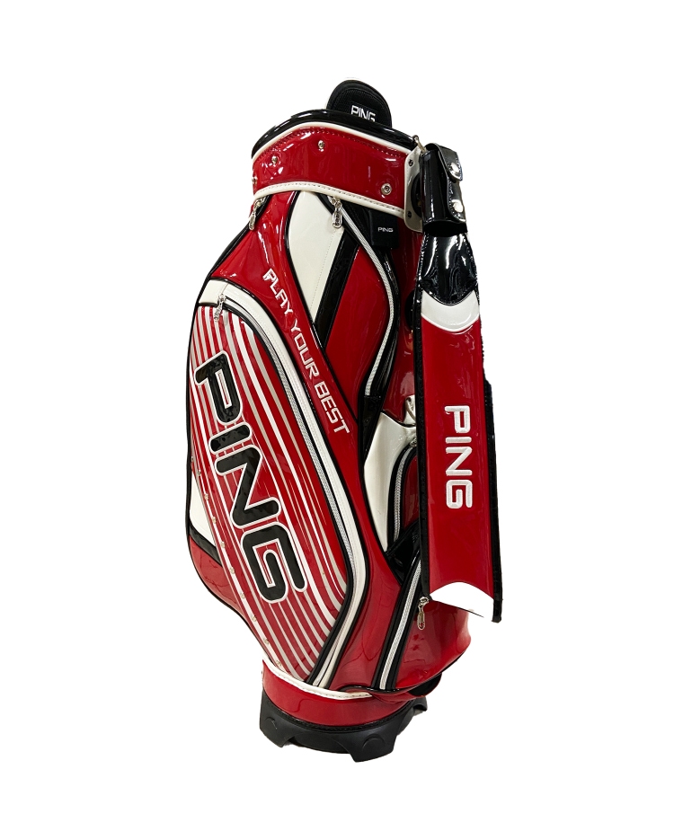 *Mint* Rare Ping Japan Play Your Best Red 5-Way Tour Staff Golf Bag