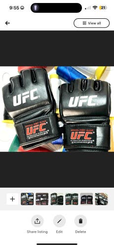 UFC mma gloves,sparring gloves,fighting championship size L