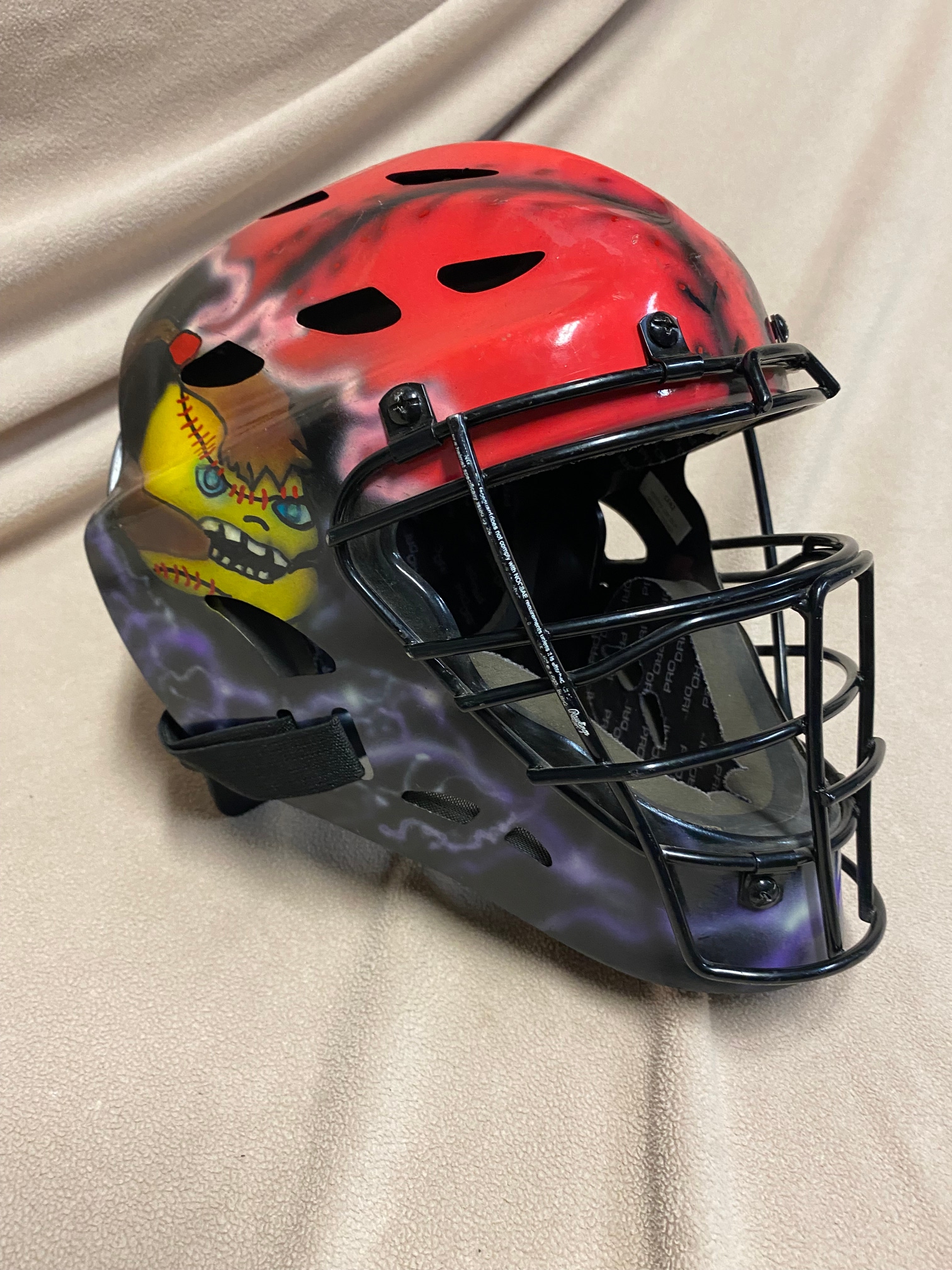 Used Catcher's Mask with custom paint