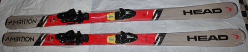 NEW Head Ambition 170cm R Skis + Bys10 Bindings yell fit 27.5-30 mondo