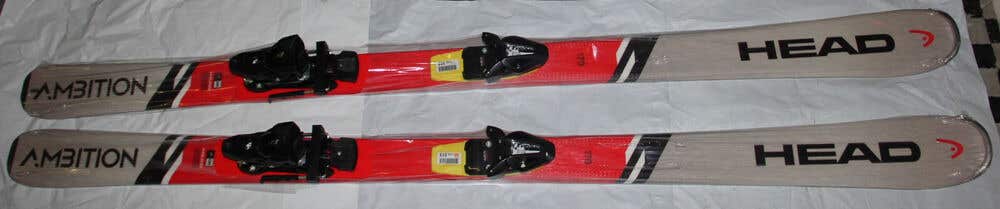 NEW Head Ambition 170cm R Skis + Bys10 Bindings yell fit 27.5-30 mondo