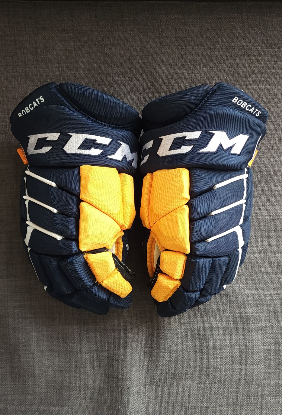 CCM Jetspeed FT1 13" Quinnipiac University Pro Stock Gloves