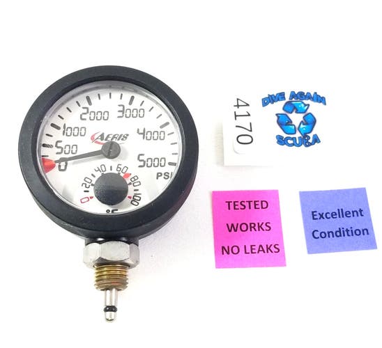 Aeris Swiv 2" 5000 PSI Scuba Dive Pressure Gauge SPG + Thermometer (Oceanic)