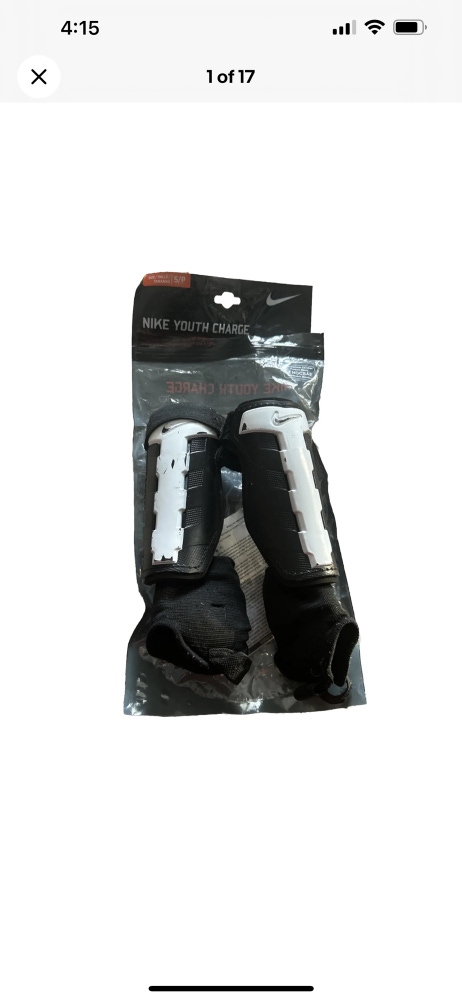 NIKE Charge Soccer Shin Guards Unisex Youth Size Small