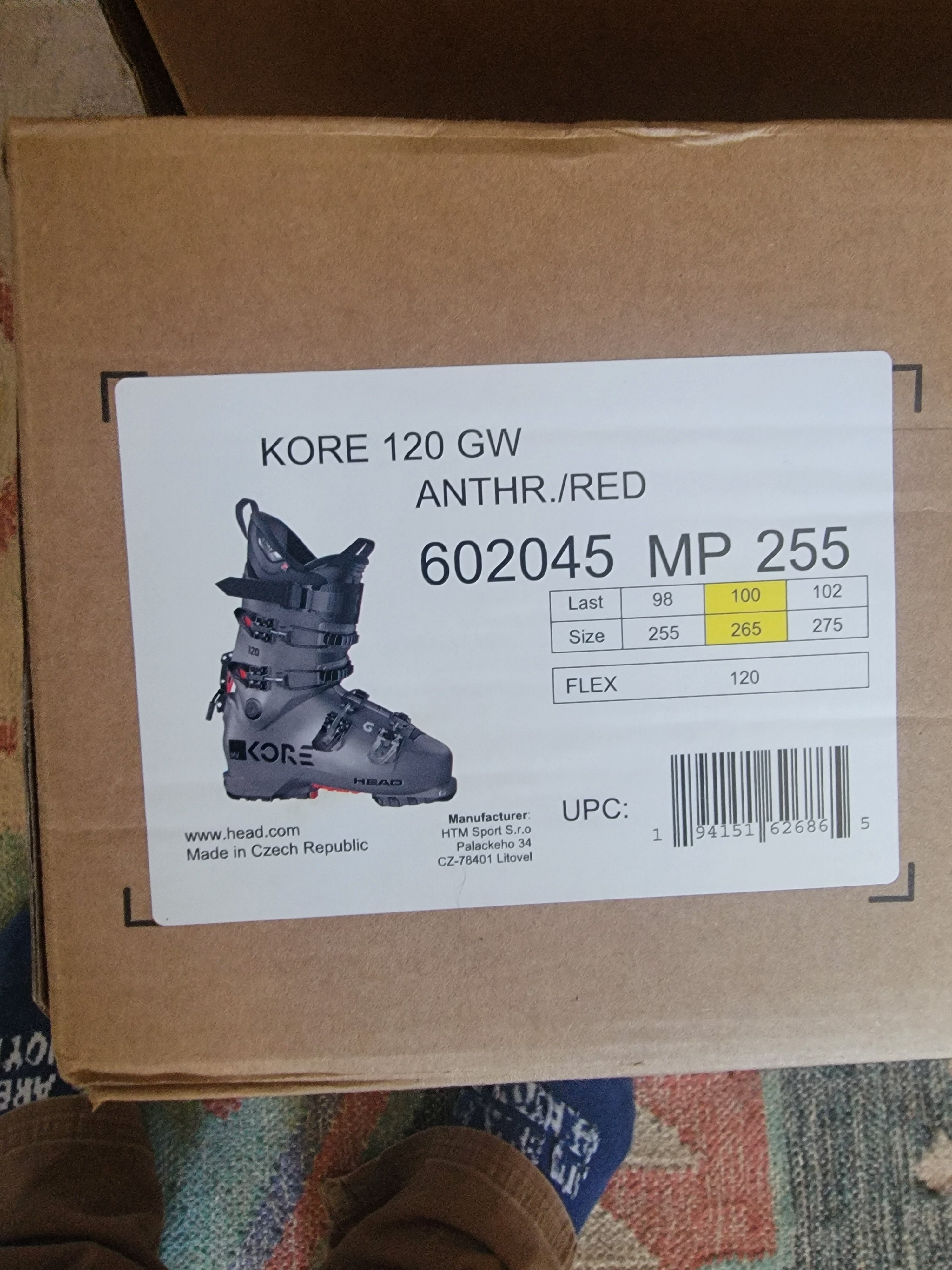 New Men's HEAD Kore 120 Ski Boot 25.5 | SidelineSwap | Buy and