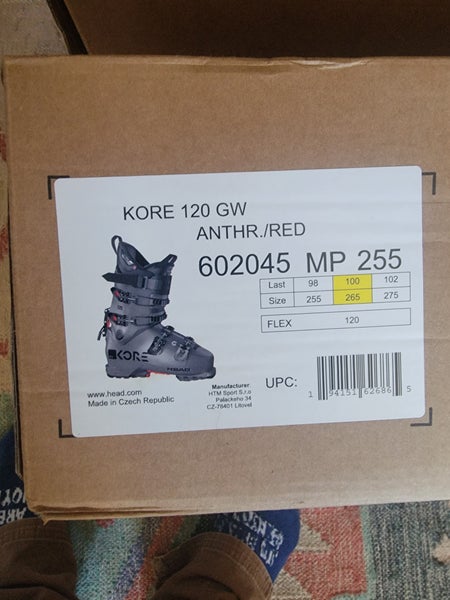 New Men's HEAD Kore 120 Ski Boot 25.5 | SidelineSwap | Buy and