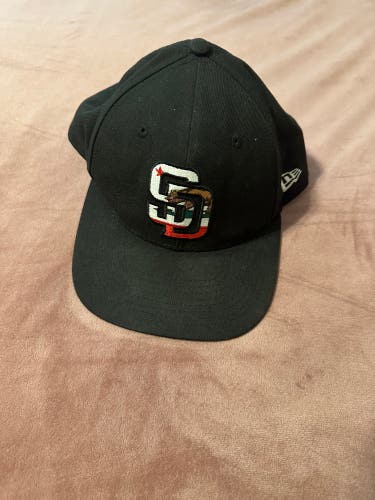 Black Used San Diego Padres New Era Hat