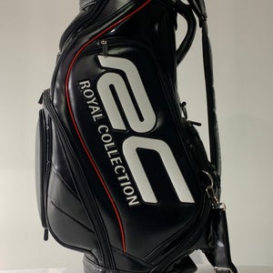 Royal Collection Tour Staff Caddy Bag Black 6-Way Divide Single Strap Golf Bag