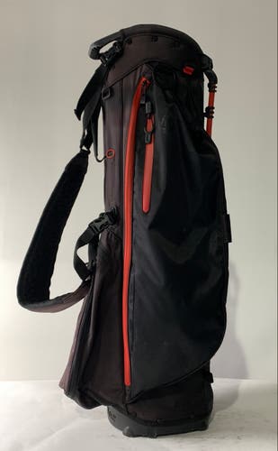 Titleist Players 4+ Stand Bag 4-Way Divide Black Red Single Strap Golf Bag