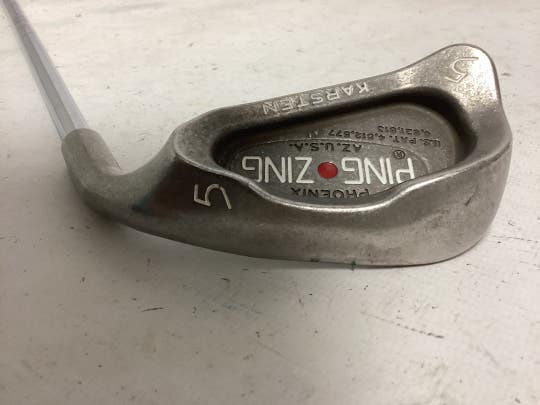 Used Ping Zing Red Dot 5 Iron Steel Individual Irons