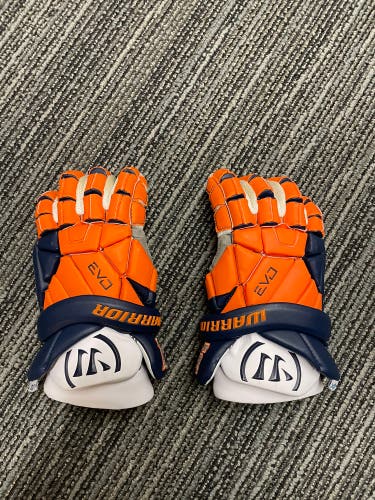 Used  Warrior Large Evo Lacrosse Gloves