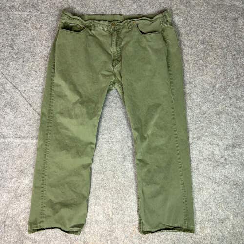 Polo Ralph Lauren Mens Jeans 42x27 Green Straight Denim Mid Rise Big Casual