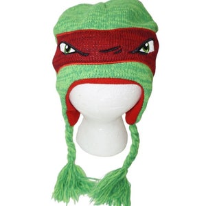 Vintage Raphael TMNT Beanie Cap - Teenage Mutant Ninja Turtles Peruvian Hat 2016