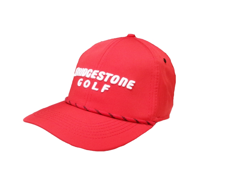 NEW Bridgestone Golf The Rope Red Snapback Golf Hat/Cap