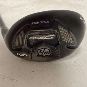 Used Wilson D350 Speed Sole 6 Hybrid Stiff Flex Graphite Shaft Hybrid Clubs