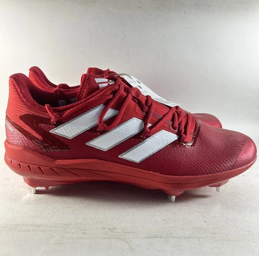 Adidas Adizero Afterburner Mens Metal Baseball Cleats Red Size 8.5 FZ4216 NEW