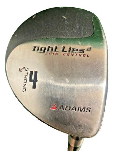 Adams Strong 4 Wood Tight Lies 2 Spin Control 16 Degrees RH Stiff Graphite 43 In