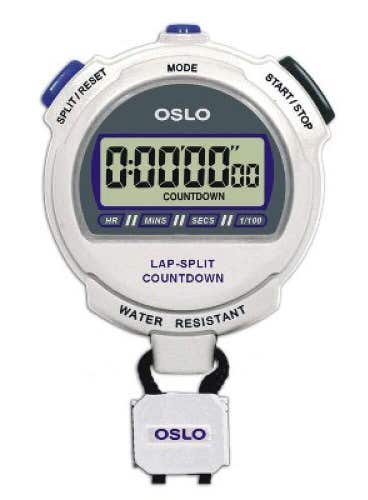 Robic Oslo Silver 2.0 Twin Chrono Timer Stopwatch NWT