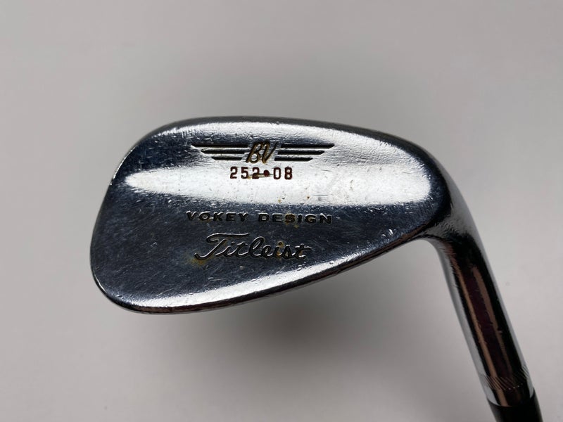 Titleist Vokey Chrome 200 52* 8 True Temper Dynamic Gold Wedge Steel Mens RH
