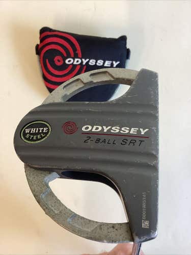 Odyssey White Steel 2-Ball SRT Putter 35” Inches