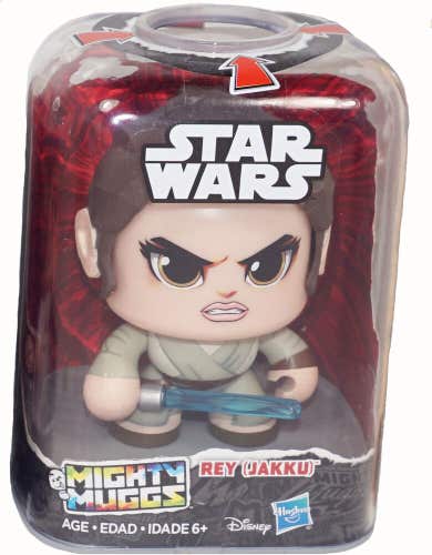 Rey Jakku Scavenger #5 Jedi Figure - Star Wars Mighty Muggs Hasbro 3.5" Toy 2019