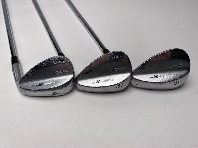Mizuno MP-R 12 White Satin Chrome Wedge Set 50* 6 | 56* 10 | 60* 8 DG Spinner RH