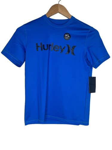 NEW Hurley Child's Rashguard Size Small (ages 10-12) Surf Shirt Short Sleeve
